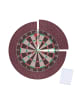 relaxdays 4-tlg. Dartscheibe-Schutzring Set in Bordeaux  - Ø 60 cm