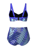 Ulla Popken Bikini in dunkles azurblau