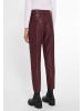 Basler Lederimitathose Trousers in burgunder