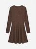 Vero Moda Strickkleid in Warm Taupe