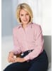 GOLDNER Kurzgröße:  Bluse Langarmbluse mit Elasthananteil in rosé