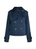 DreiMaster Vintage Kurze Trenchjacke in Marine