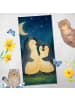 Mr. & Mrs. Panda Badehandtuch Pinguine Einschlafen Design ohne S... in Grau Pastell