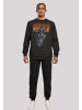 F4NT4STIC Sweatshirt Kiss Rock Band Neon in schwarz