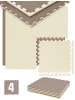 eyepower Fitnessmatte Prometheus 4er Set in beige