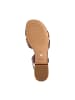 Tamaris Flache Sandalen aus Leder Braun