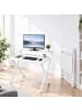 relaxdays Schreibtisch in Weiß - (B)70 x (H)82 x (T)56 cm