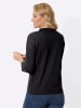 Sieh an! Stehkragen-Shirt in schwarz