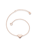 Glanzstücke München Armband Herz aus Sterling Silber in roségold