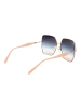Ana Hickmann Frauen Sonnenbrille Quadratisch Gold