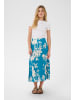 SAINT TROPEZ Rock PollyanaSZ Gerade Passform in Vallarta Blue Flower Bouquet