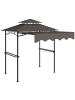 Outsunny Grillpavillon 242L x 149B x 248H cm Kaffee