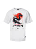 OLDSKULL T-Shirt ASIAN DRAGON SPIRIT GRAPHIC in White