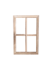 UNUS Holzfenster Dekoration Altholz in Grau