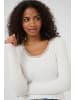 Kaffe Langarm-Shirt KAomi Slim fit in Chalk