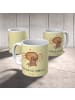 Mr. & Mrs. Panda Kaffeebecher Spinne Agathe Teddy mit Spruch in Gelb Pastell