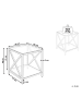 Beliani Beistelltisch AUDET in Silber/Transparent - (W) 45 x (H) 48 x (L) 45 cm