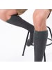 Occulto Lange Trachtensocken Wiesendistel in Anthrazit-Grün