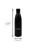AWAVE Trinkflasche 500 ml | Edelstahl in Schwarz