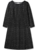 sheego Shirtkleid in schwarz-gemustert