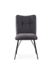 B&D Home 2er-Set: Esszimmerstuhl NELE in Anthrazit - (B)49 x (H)85 x (T)61,5 cm
