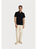 U.S. Polo Assn. Poloshirt 'Knopflos' in schwarz
