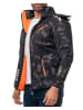 Geographical Norway Herren Regular Fit Windbreaker  in Black-Orange