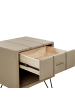 Beliani Nachttisch BETIN in Beige - (W) 48 x (H) 56 x (L) 41 cm
