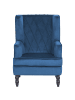 Beliani 2-tlg Sessel SANDSET in Blau