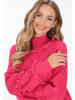 IZIA Women Sweater in fuchsia melange