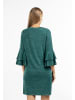 Usha Damen Langarmkleid in Grün