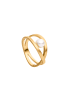 Steel_Art Ring Damen Facilis goldfarben in Weiß