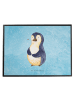 Mr. & Mrs. Panda schreibtischmatte Pinguin Diät ohne Spruch in Eisblau