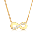 Elli Halskette 925 Sterling Silber Infinity in Gold