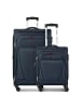 Wenger Beaumont 4-Rollen Kofferset S+L mit Dehnfalte navy