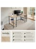 tectake Computer-Schreibtisch Stoke 137 x 55 x 75 cm, Industrial Holz hell, Eiche Sonoma