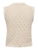 ONLY Strickjacke Häkeleinsätze Zierschleife Elegant in Creme