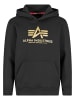 Alpha Industries Alpha Industries Alpha Industries Basic Carbon Hoodies in black/gold