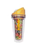 CrunchCup Original CrunchCup Tragbarer Müslibecher To Go 260 + 250 ml | Gelb in Gelb