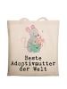 Mr. & Mrs. Panda Tragetasche Maus Beste Adoptivmutter der Welt m... in Creme
