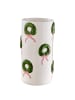 Butlers Butlers Vase X-MAS Kränze in Weiß / Grün