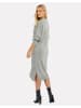 Threadbare Strickkleid THB Harley Cable Knit Midi in Grau