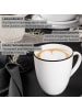 Sänger Kaffeebecher Marlo Black Rim - 6 teilig aus Porzellan