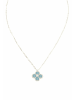 Gemshine Kette mit Anhänger BYZANZ AQUA in silver coloured
