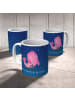 Mr. & Mrs. Panda Tasse Sternzeichen Jungfrau mit Spruch in Sternenhimmel Blau