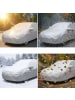 relaxdays Autoabdeckplane "Limousine" in Silber - (B)470 x (H)150 x (T)180 cm