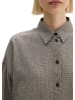 Marc O'Polo Seersucker-Bluse oversize in Medium Brown