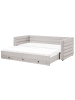 Beliani Kinderbett MEUDON in Grau - (W) 105 x (H) 75 x (L) 235 cm