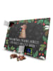 Mr. & Mrs. Panda Adventskalender Hund Blume mit Spruch in Kreidetafel