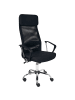 Beliani Bürostuhl PIONEER II in Schwarz/Silber - (W) 63 x (H) 118 x (L) 63 cm
